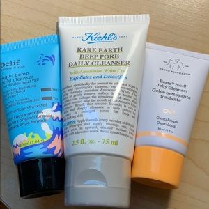Face cleanser (kiehl’s, belif, drunk elephant)